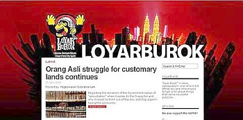  A screenshot of LoyarBurok.com