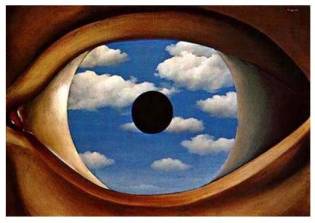 Rene Magritte "The False Mirror"